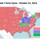 Image for article titled Which TV Market Is Getting Screwed This Sunday? An Analysis Of NFL Viewing Maps